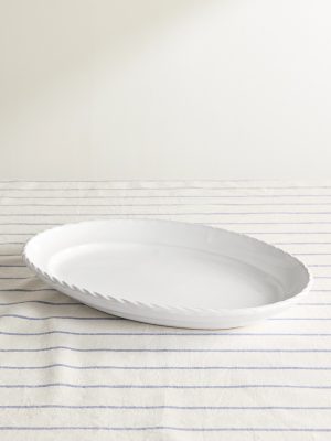 Rope Edge Stoneware Platter Rope Edge Stoneware Platter