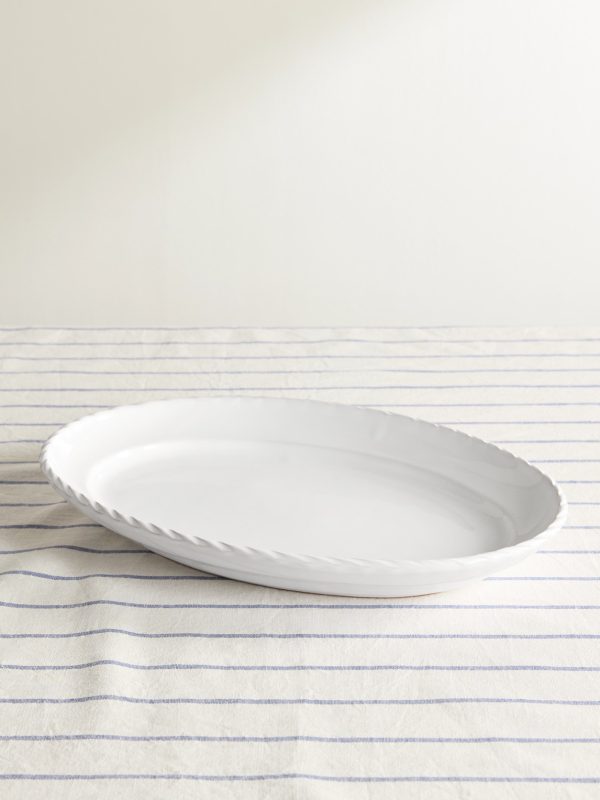 Rope Edge Stoneware Platter