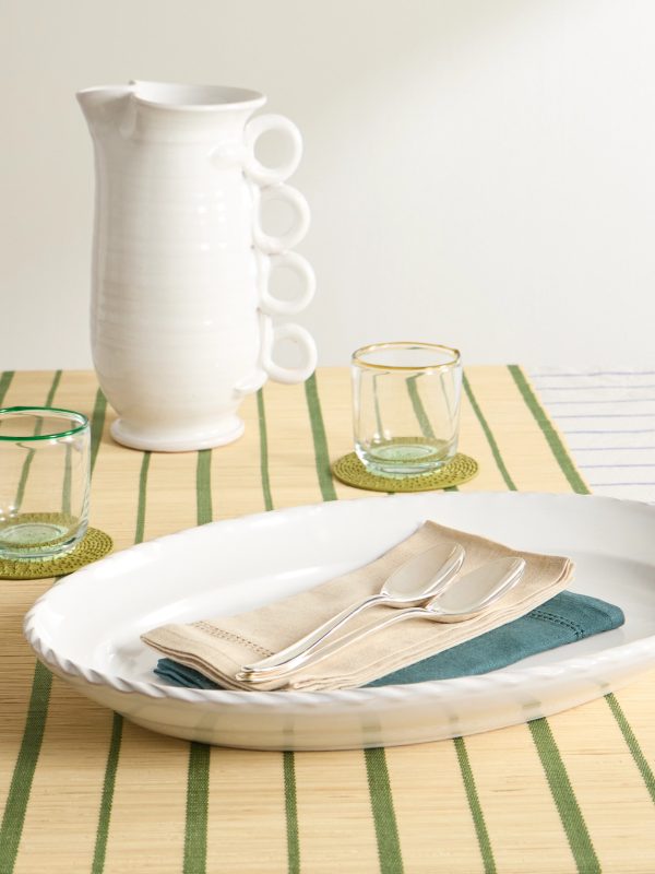 Rope Edge Stoneware Platter - OU
