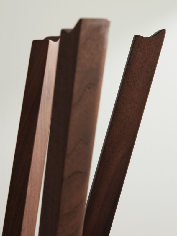 Pirouette Walnut and Aluminium Coat Stand - E1 Pirouette Walnut and Aluminium Coat Stand - E1