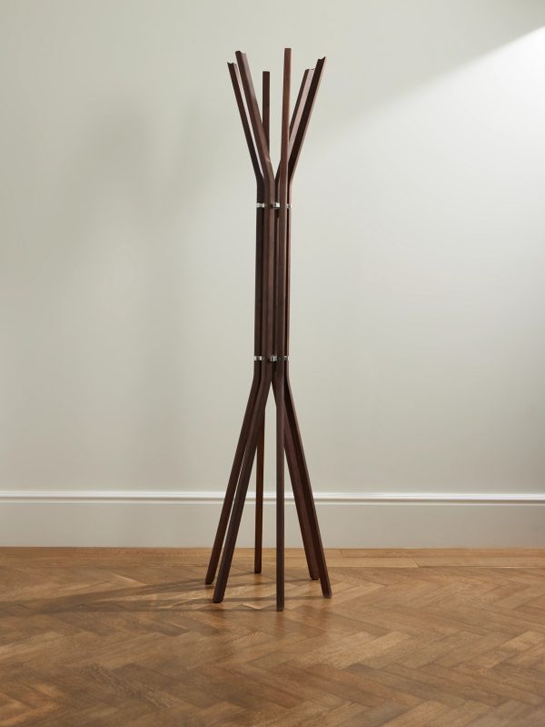 Pirouette Walnut and Aluminium Coat Stand Pirouette Walnut and Aluminium Coat Stand