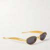 Sardine Oval-Frame Gold-Tone Sunglasses - FR Sardine Oval-Frame Gold-Tone Sunglasses - FR