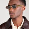 Sardine Oval-Frame Gold-Tone Sunglasses - OU Sardine Oval-Frame Gold-Tone Sunglasses - OU