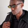 Sardine Oval-Frame Gunmetal-Tone Sunglasses - OU