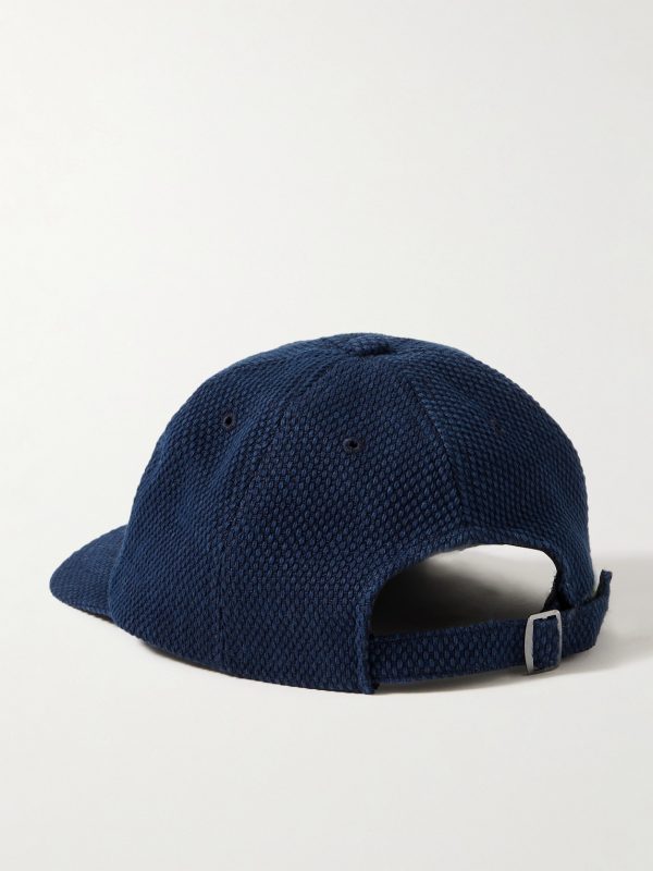 Sashiko Cotton Baseball Cap - BK