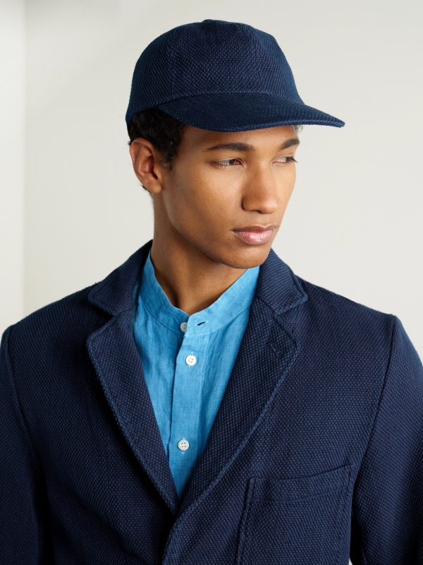 Sashiko Cotton Baseball Cap - OU