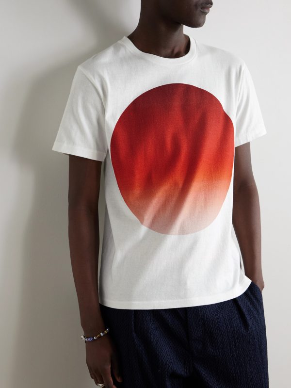 Omaru Gradation Printed Cotton-Jersey T-Shirt - FR Omaru Gradation Printed Cotton-Jersey T-Shirt - FR