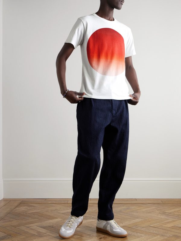 Omaru Gradation Printed Cotton-Jersey T-Shirt - OU Omaru Gradation Printed Cotton-Jersey T-Shirt - OU