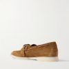 Sea-Sail Walk Leather-Trimmed Suede Boat Shoes - BK