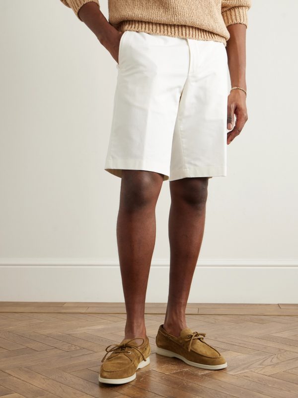 Sea-Sail Walk Leather-Trimmed Suede Boat Shoes - OU