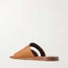 Pilat Plain Walk Cutout Leather Sandals - BK Pilat Plain Walk Cutout Leather Sandals - BK