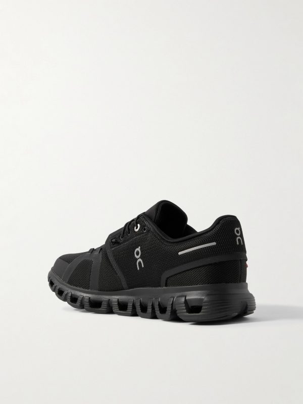 Cloud 6 Rubber-Trimmed Mesh Slip-On Sneakers - BK Cloud 6 Rubber-Trimmed Mesh Slip-On Sneakers - BK