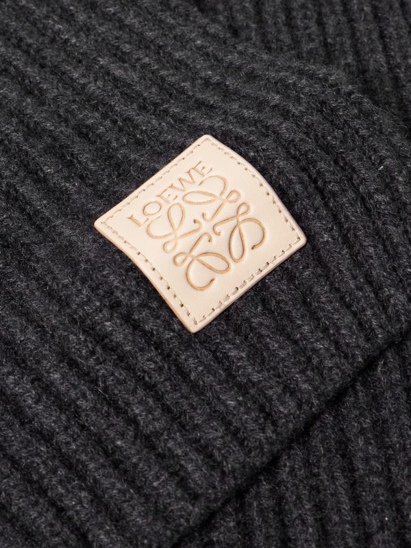 Logo-Appliquéd Ribbed Cashmere Scarf - CU