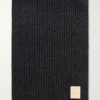 Logo-Appliquéd Ribbed Cashmere Scarf