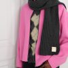 Logo-Appliquéd Ribbed Cashmere Scarf - OU