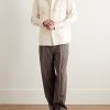 Field Striped Tumbled Cotton and Linen-Blend Shirt - OU