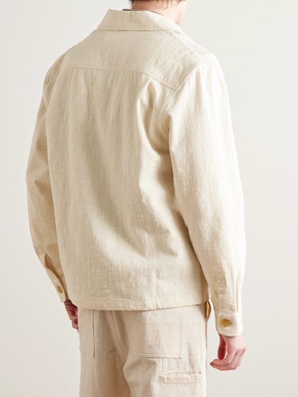 Garden Slub Cotton-Canvas Shirt Jacket - BK