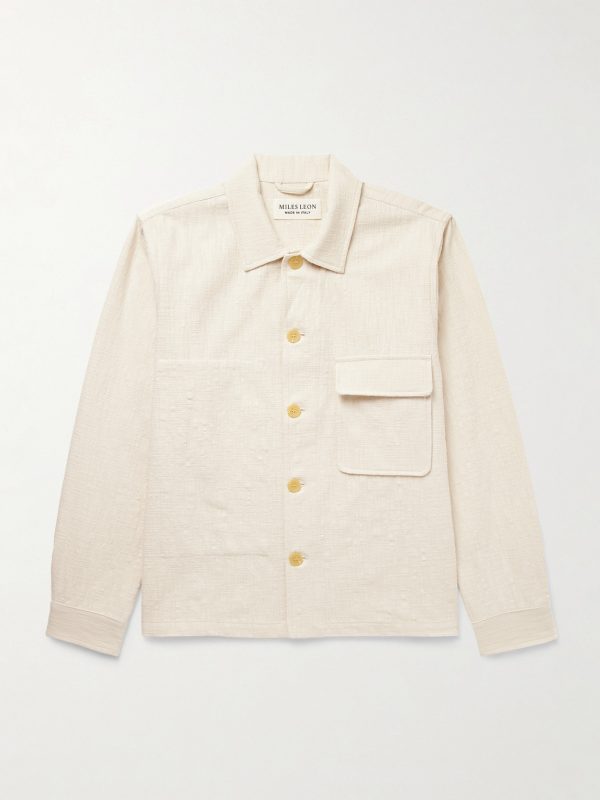 Garden Slub Cotton-Canvas Shirt Jacket