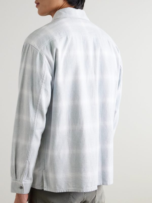 Checked Cotton-Flannel Overshirt - BK