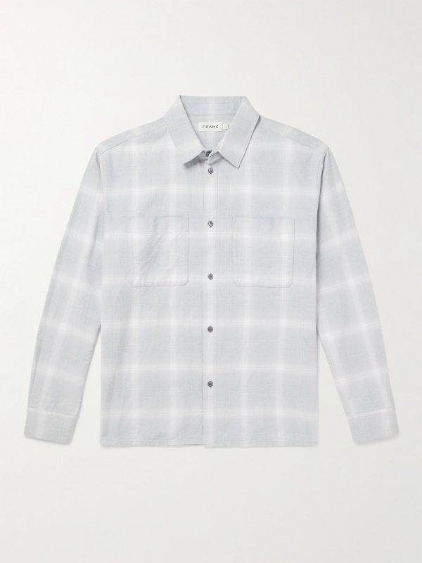 Checked Cotton-Flannel Overshirt