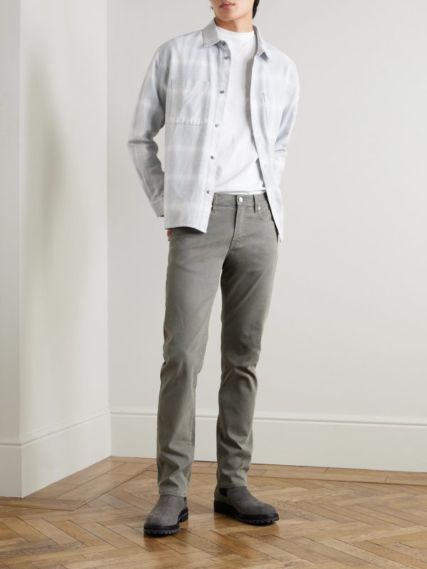 Checked Cotton-Flannel Overshirt - OU