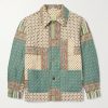 Padded Quilted Printed Wool and Cotton-Blend Jacket Padded Quilted Printed Wool and Cotton-Blend Jacket