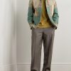 Padded Quilted Printed Wool and Cotton-Blend Jacket - OU Padded Quilted Printed Wool and Cotton-Blend Jacket - OU
