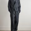 Double-Breasted Unstructured Linen and Wool-Blend Blazer - OU Double-Breasted Unstructured Linen and Wool-Blend Blazer - OU