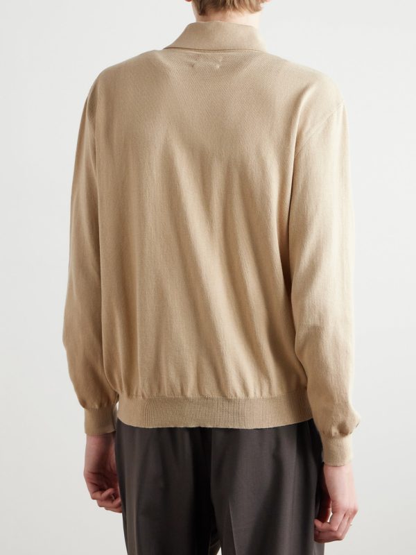 Pointelle-Knit Cotton Cardigan - BK Pointelle-Knit Cotton Cardigan - BK