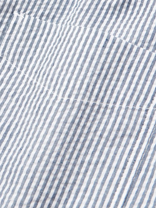 OG Oversized Striped Cotton-Blend Seersucker Shirt - CU