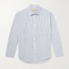 OG Oversized Striped Cotton-Blend Seersucker Shirt