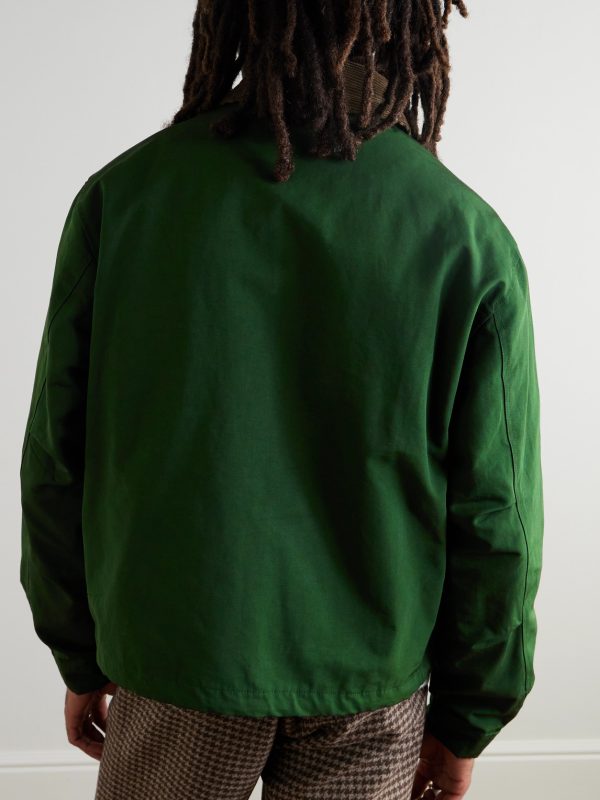 Corduroy-Trimmed Cotton-Blend Jacket - BK Corduroy-Trimmed Cotton-Blend Jacket - BK