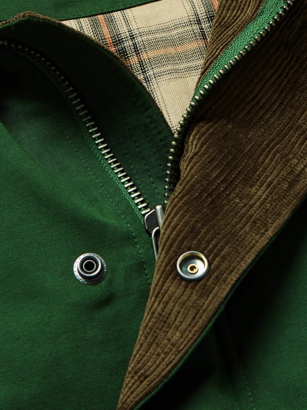 Corduroy-Trimmed Cotton-Blend Jacket - CU Corduroy-Trimmed Cotton-Blend Jacket - CU