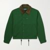Corduroy-Trimmed Cotton-Blend Jacket Corduroy-Trimmed Cotton-Blend Jacket