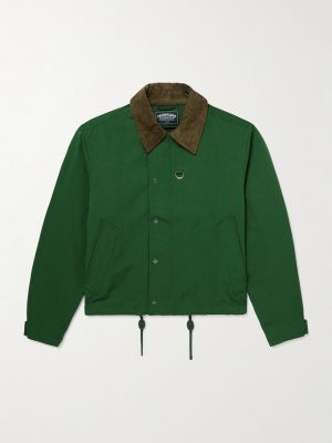 Corduroy-Trimmed Cotton-Blend Jacket Corduroy-Trimmed Cotton-Blend Jacket