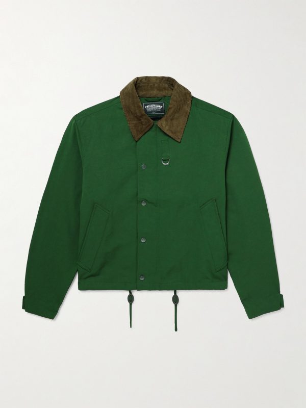 Corduroy-Trimmed Cotton-Blend Jacket Corduroy-Trimmed Cotton-Blend Jacket
