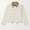 Corduroy-Trimmed Cotton-Blend Jacket Corduroy-Trimmed Cotton-Blend Jacket