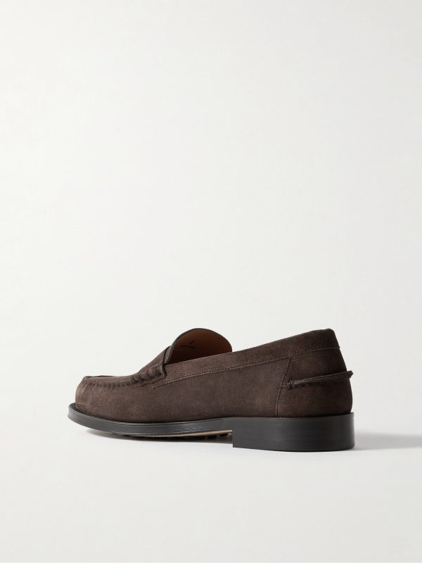 Suede Penny Loafers - BK Suede Penny Loafers - BK