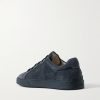 Paneled Rubber-Trimmed Suede Sneakers - BK Paneled Rubber-Trimmed Suede Sneakers - BK