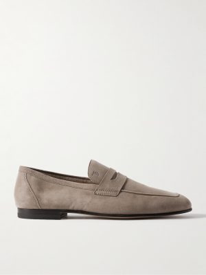 Suede Penny Loafers