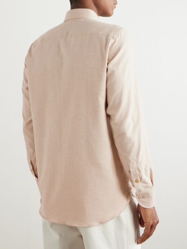 Brushed Virgin Wool-Twill Shirt - BK