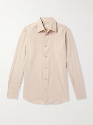 Brushed Virgin Wool-Twill Shirt