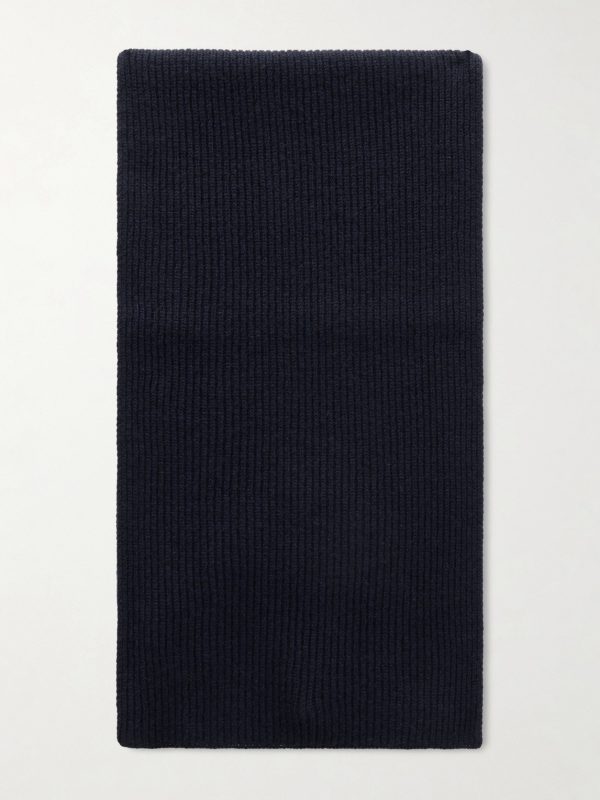 Ribbed Cashmere Scarf
