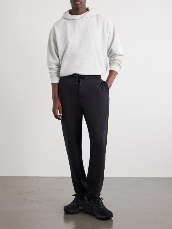 Steady State Slim-Fit Tapered Cotton-Blend Jersey Sweatpants - OU Steady State Slim-Fit Tapered Cotton-Blend Jersey Sweatpants - OU