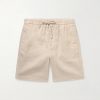 Felipe Straight-Leg Linen and Cotton-Blend Drawstring Shorts Felipe Straight-Leg Linen and Cotton-Blend Drawstring Shorts