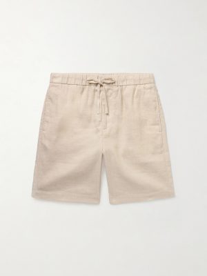 Felipe Straight-Leg Linen and Cotton-Blend Drawstring Shorts