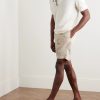 Felipe Straight-Leg Linen and Cotton-Blend Drawstring Shorts - OU Felipe Straight-Leg Linen and Cotton-Blend Drawstring Shorts - OU