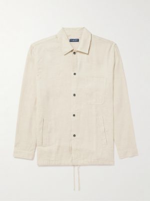 Diego Linen and Cotton-Blend Coach Jacket