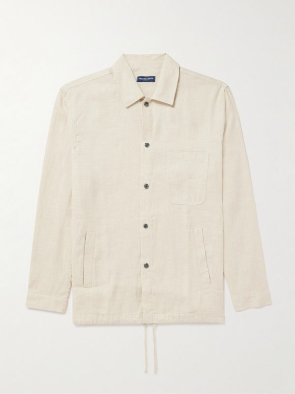 Diego Linen and Cotton-Blend Coach Jacket Diego Linen and Cotton-Blend Coach Jacket