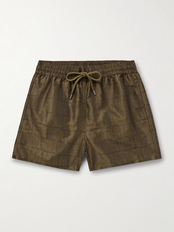 Rio Straight-Leg Mid-Length Recycled-Jacquard Swim Shorts Rio Straight-Leg Mid-Length Recycled-Jacquard Swim Shorts